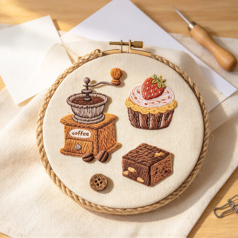 Warm Little Things Sticker Pack - Printed Embroidery Effect