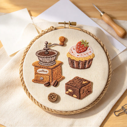 Warm Little Things Sticker Pack - Printed Embroidery Effect