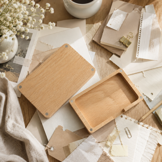 Natural Wood Business Card Case