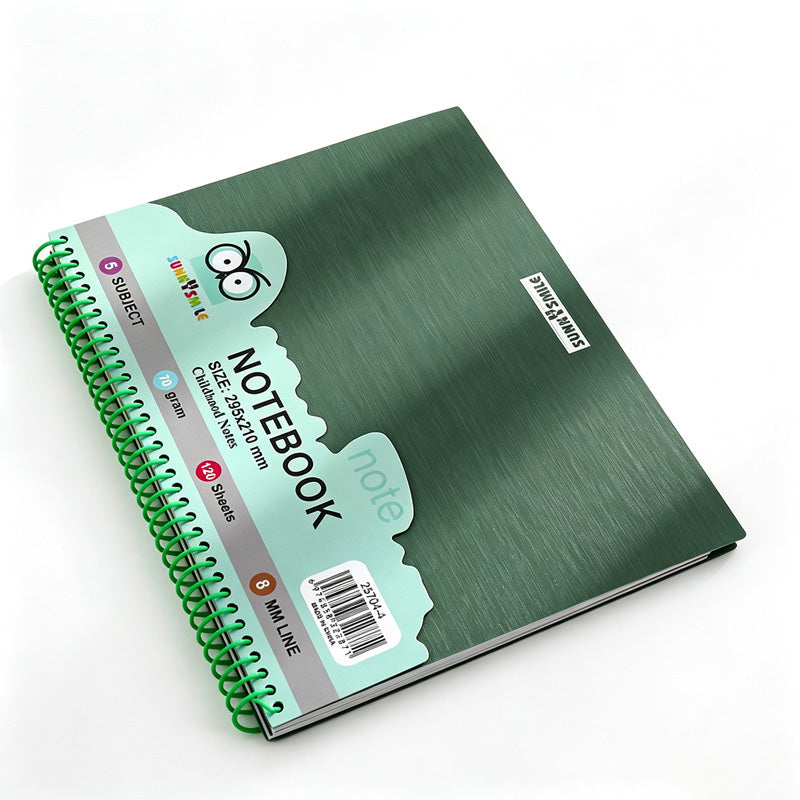 Color Divider Spiral Notebook