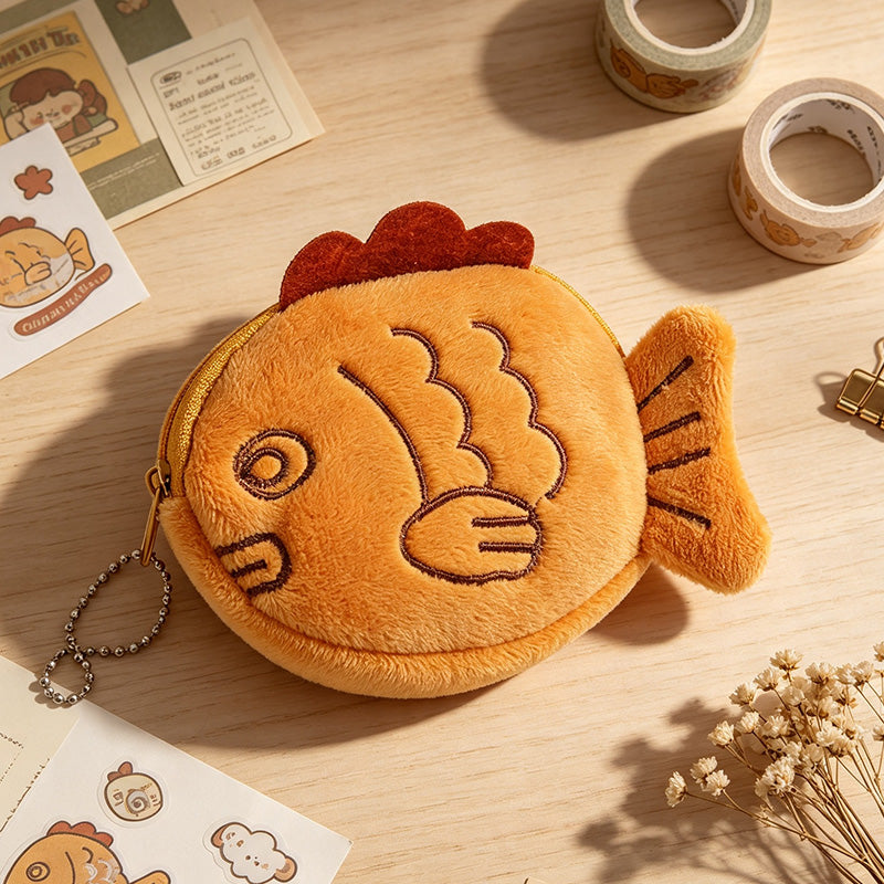 Taiyaki Fish Plush Coin Purse