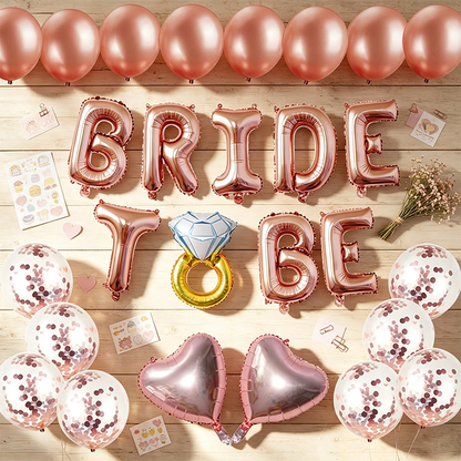 Bride To Be Foil Balloon Set