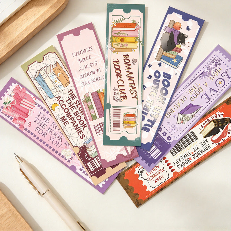 Book Lovers Club Ticket Bookmarks