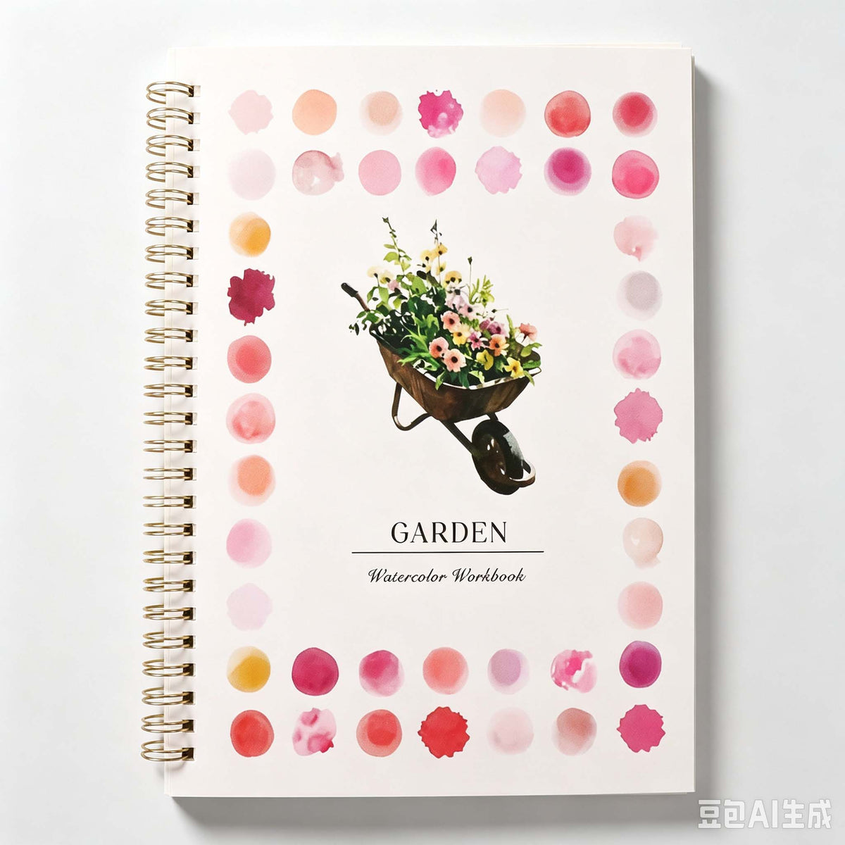 Botanical Dot Border Spiral Sketchbook