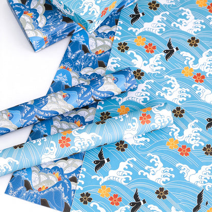 Japanese Wave & Mountain Wrapping Paper