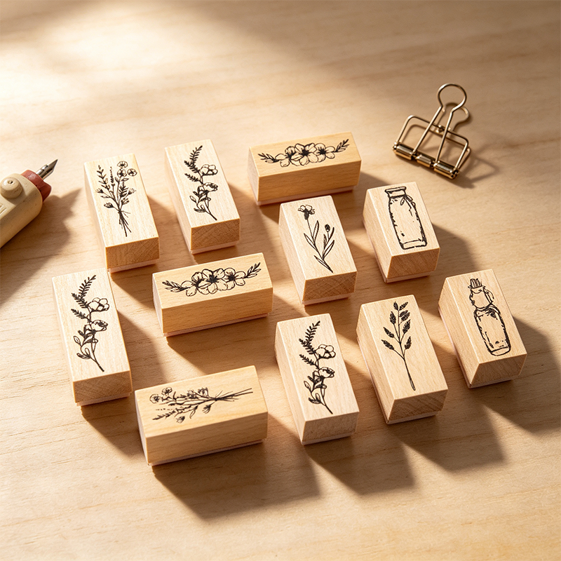 Forest Notes Wooden Stamp Set