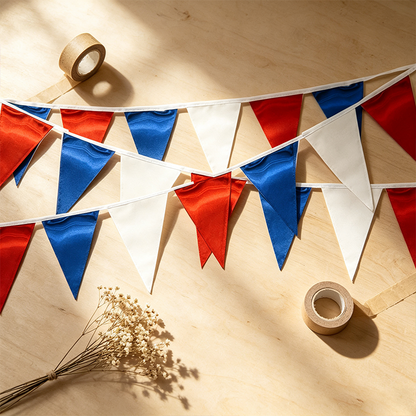 10 Meter Triangle Pennant Banner – 20 Flags