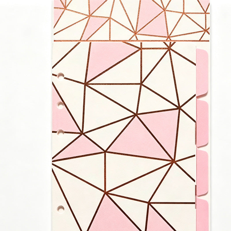 A5 A6 Loose Leaf Divider Tabs 5 Sheets Set