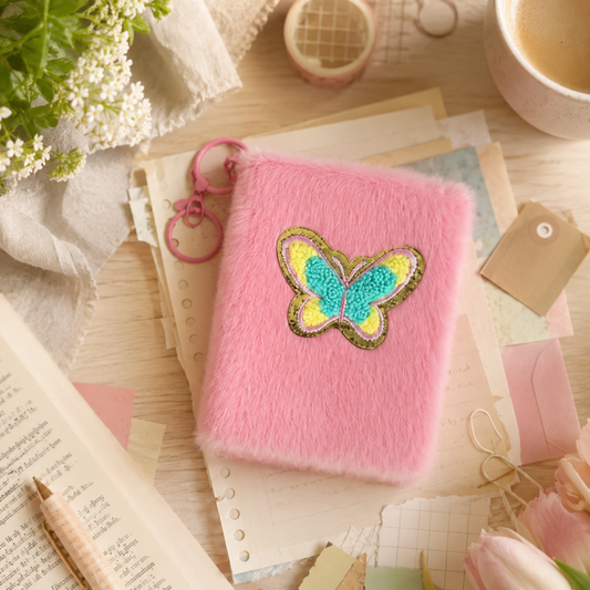 10 Cupcake Plush Keychain Notebook