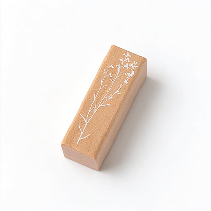 Flower Branch Whispers Wooden Stamp