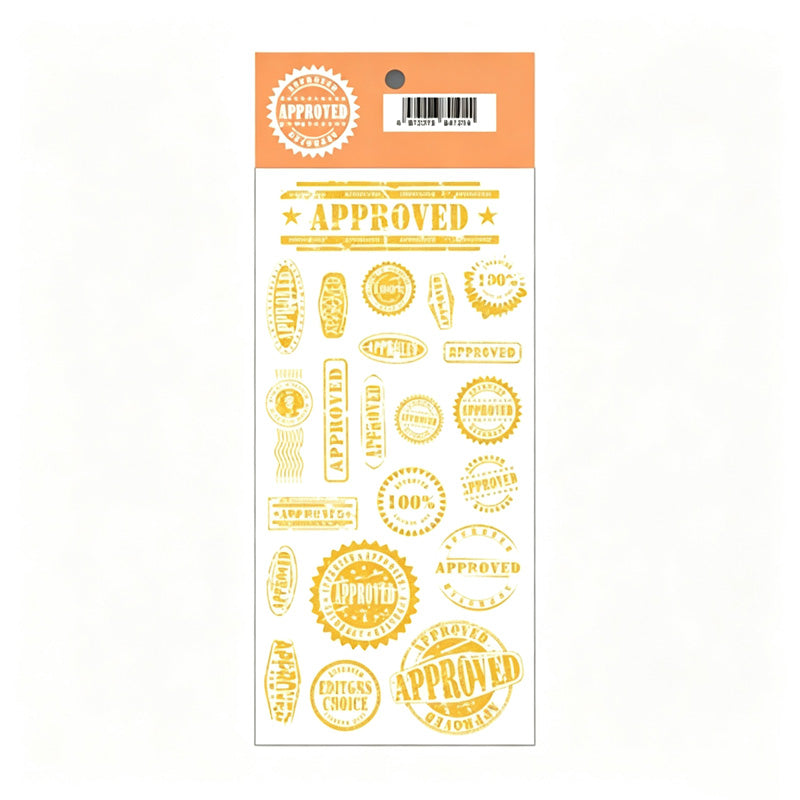 Vintage Gold Foil Sticker Sticker Sheet
