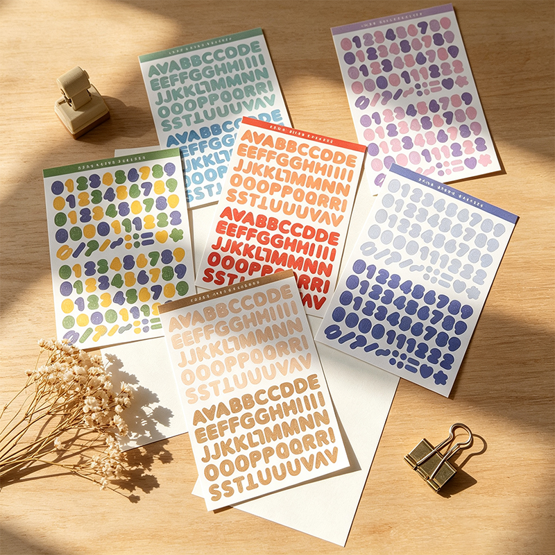 Color Grid Mini Sticker Sheets