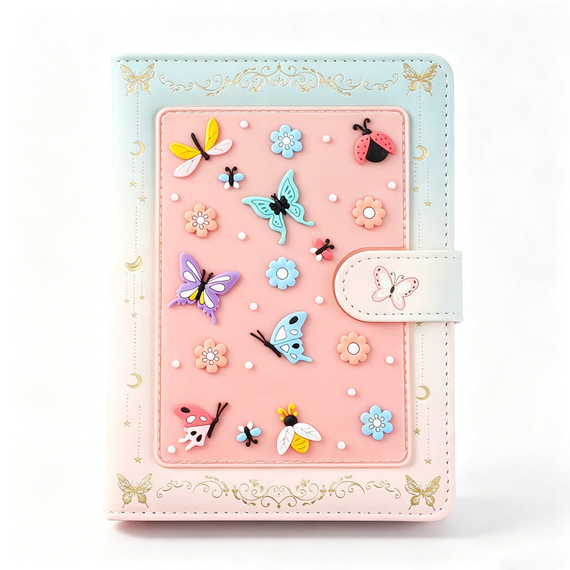 Butterfly Garden Magnetic Mini Journal