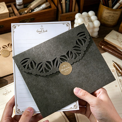 Laser Cut Floral Greeting Card