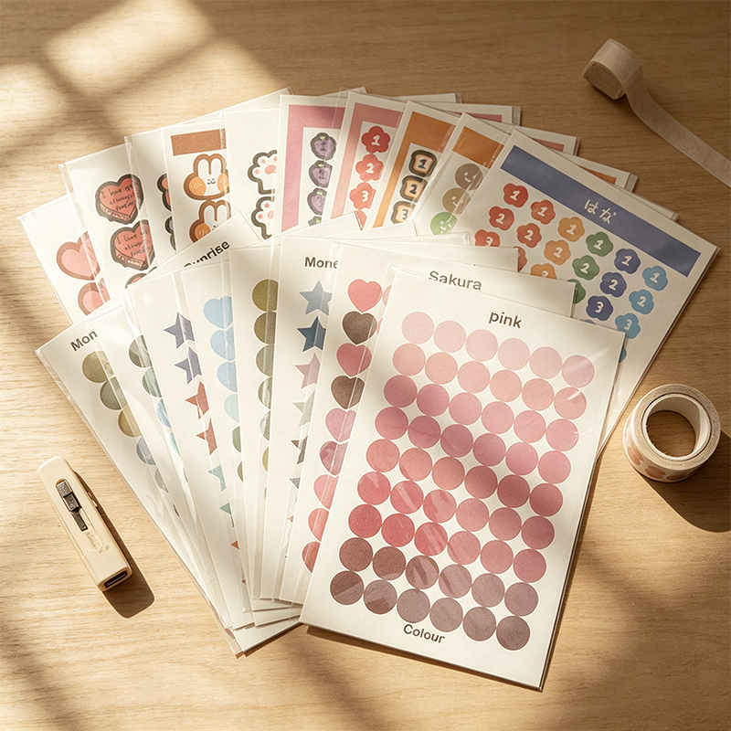 Morandi Heart Seal Stickers