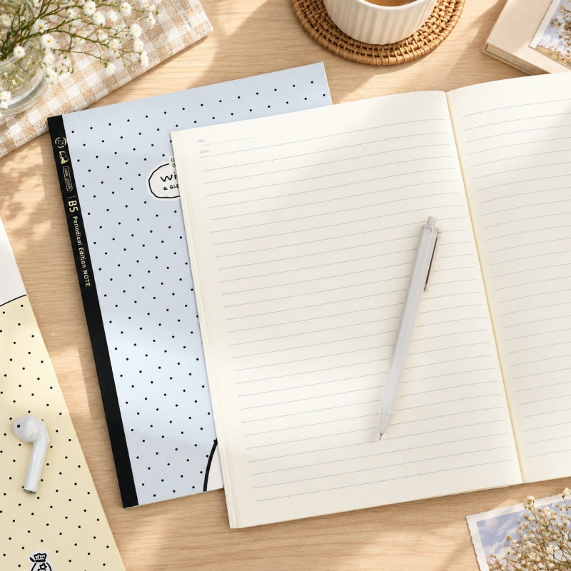 Cute Cat Glue Bound Exercise Notebook