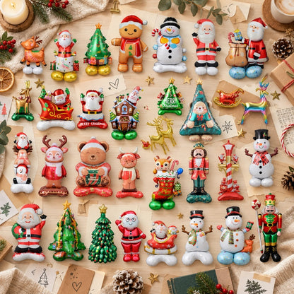 Standing Christmas Foil Balloon Collection