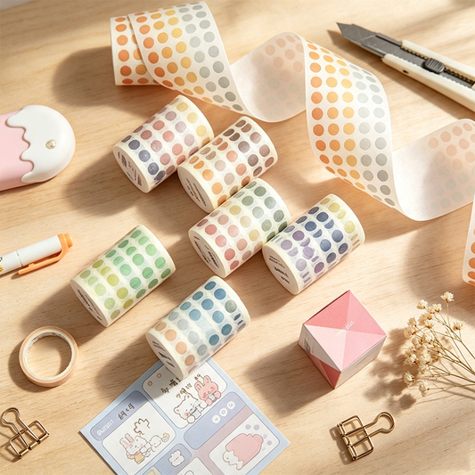 Morandi Dot Index Sticker Roll