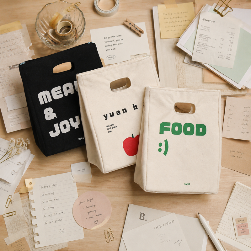 Canvas Insulated Lunch Handbag