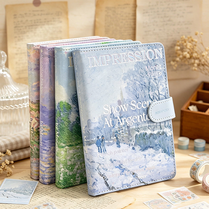 Monet Impression Magnetic PU Journal Notebook