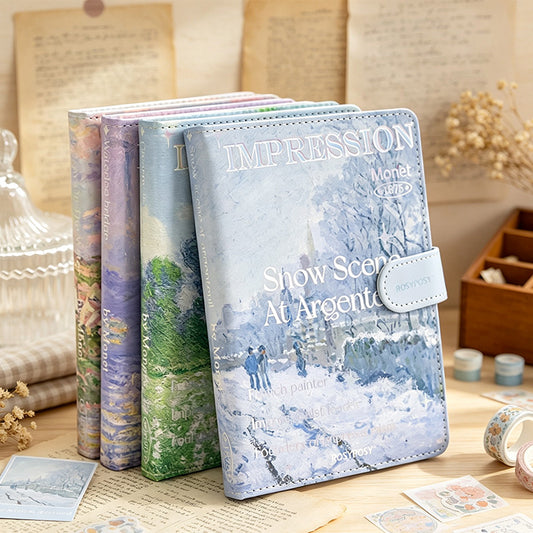 Monet Impression Magnetic PU Journal Notebook