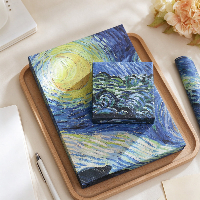 Starry Night Oil Painting Wrapping Paper