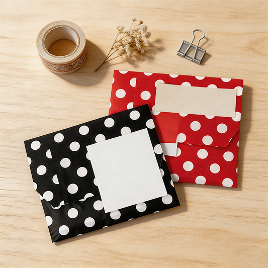 10 Polka Dot Label Gift Bags