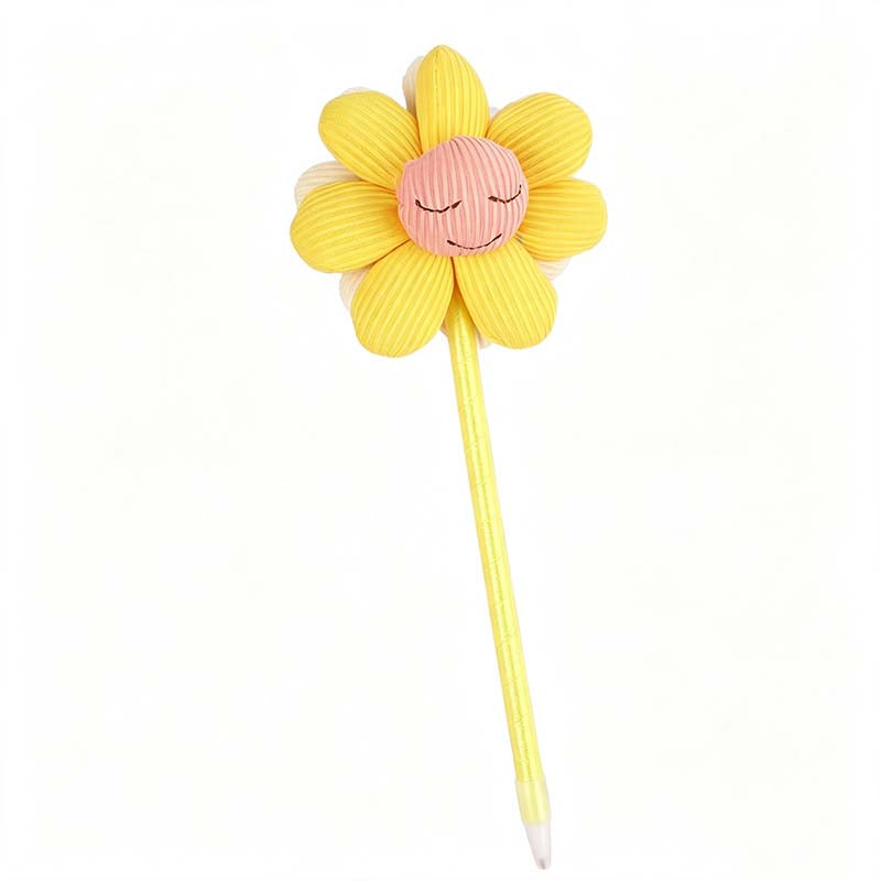 Daisy Plush Topper Gel Pen