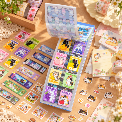 Pixel Cat Deco Sticker Booklet