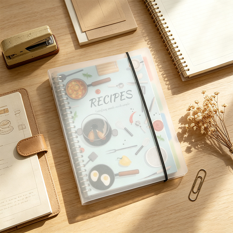 Waterproof Recipe Binder Notebook