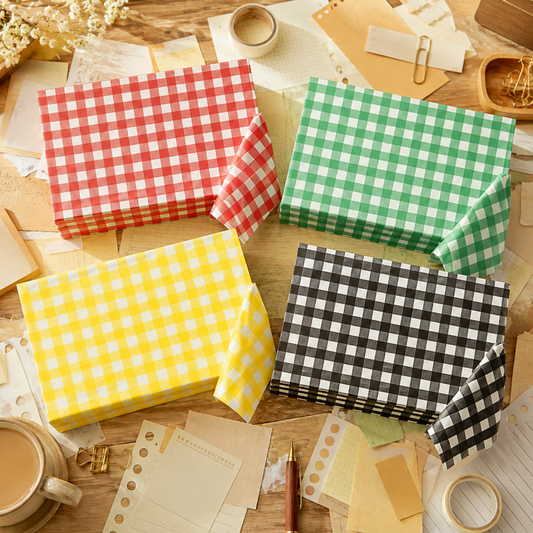 Gingham Rectangular Party Tablecloth