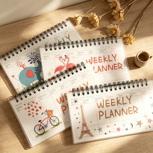 Spiral Cute Weekly Planner Notepad