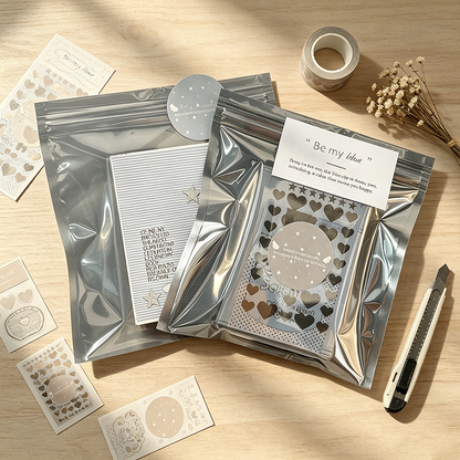 Transparent Gray Anti-Static Resealable Bags