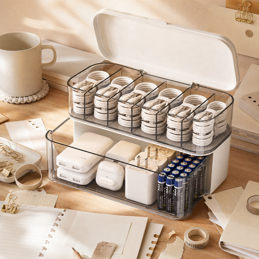 Double Layer Cable Storage Box