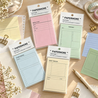 Fold-Out Planner Note Sheets