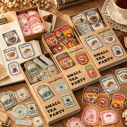Tea Party Vintage Mini Label Stickers