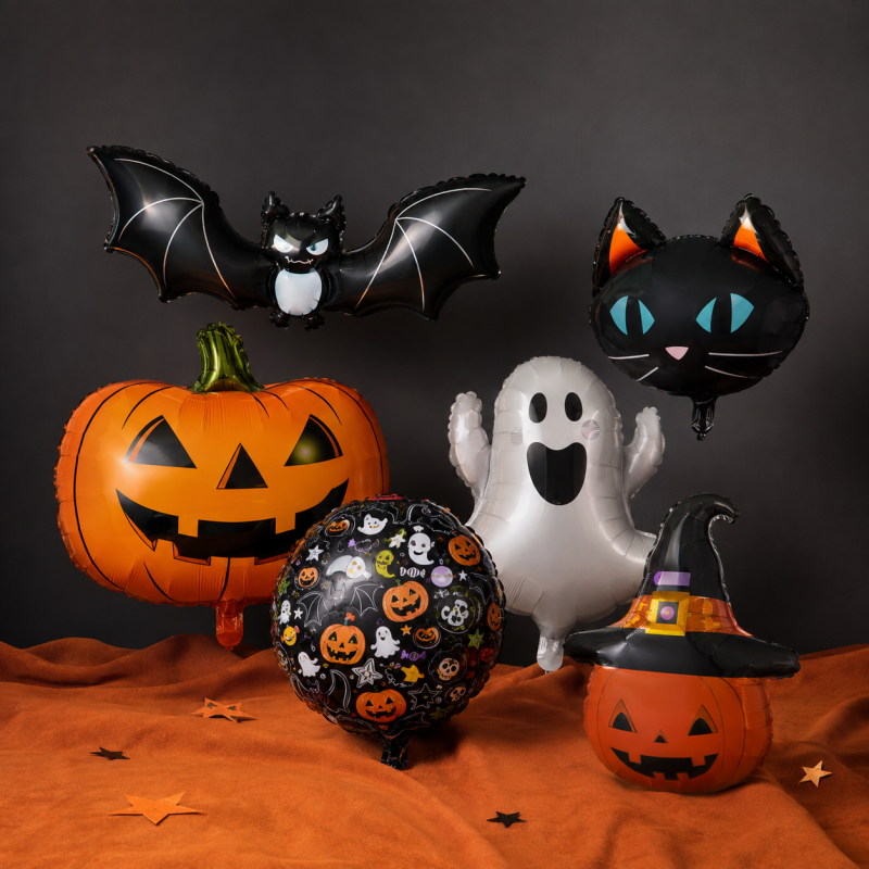 Halloween Character Foil Party Balloons – Pack of 50