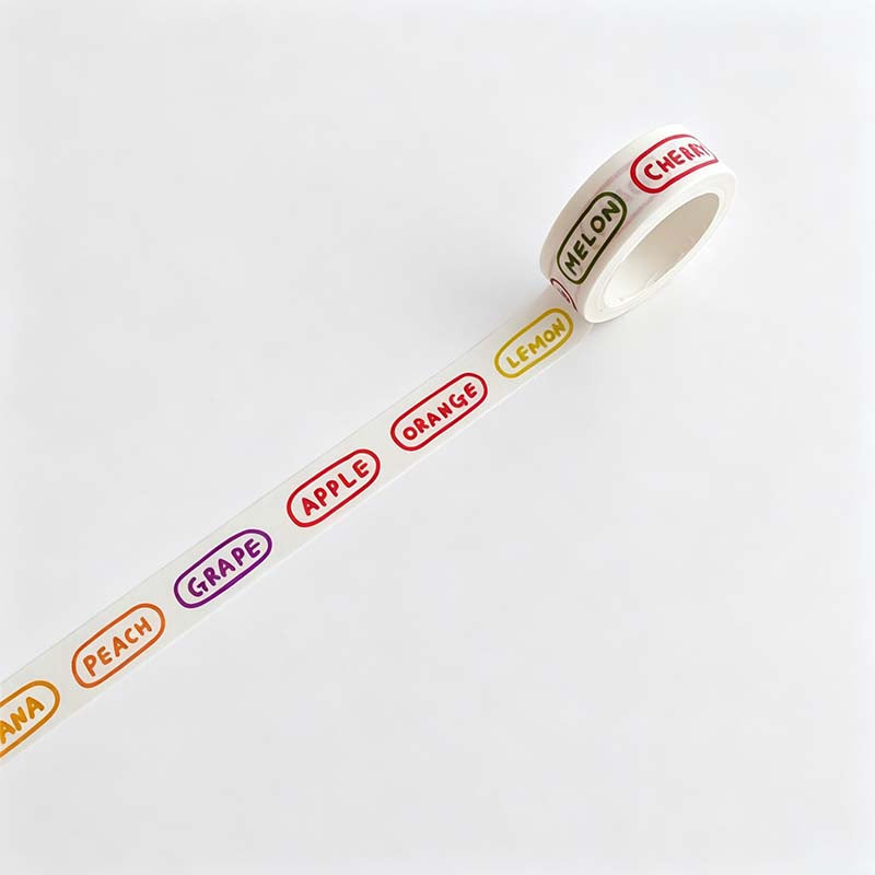 Bubble Letter Washi Tape Sticker Tape