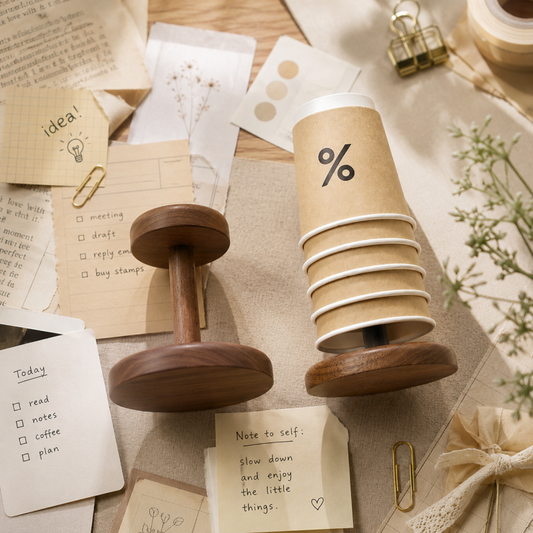 Wooden Cup Display Stand