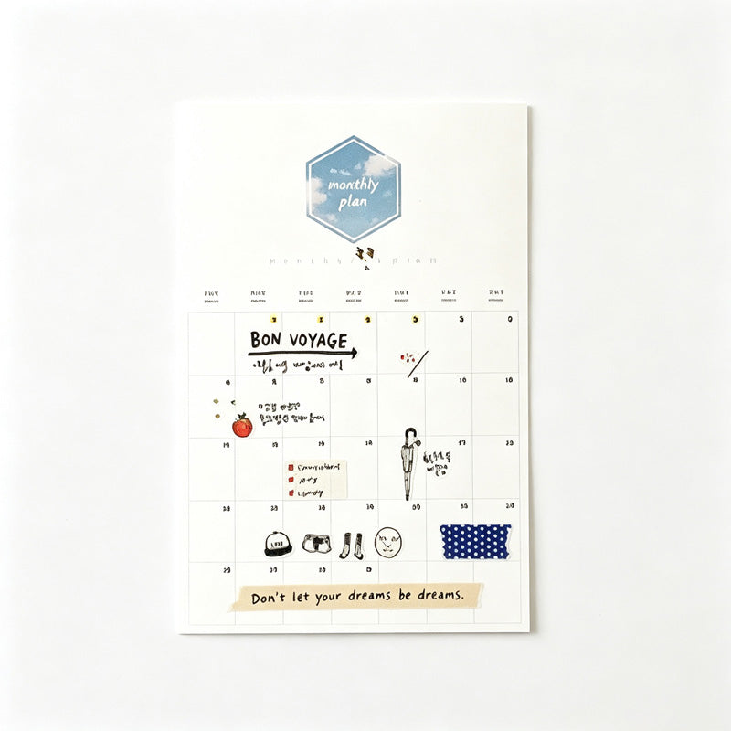 Suatelier Travel Note Waterproof PVC Sticker Sheets – Pack of 10