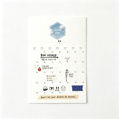 Suatelier Travel Note Waterproof PVC Sticker Sheets – Pack of 10