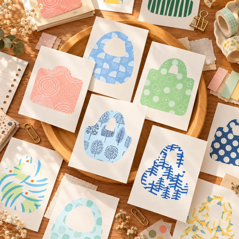 Japanese Writable Die-Cut Sticker Booklet