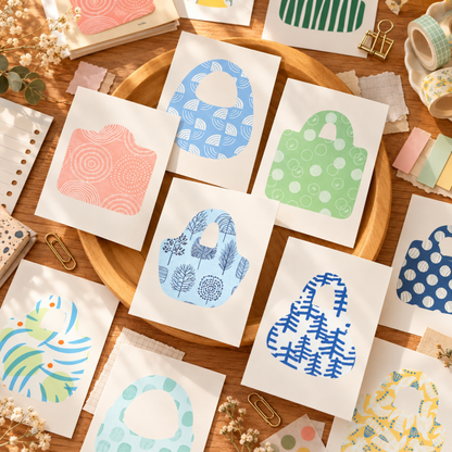 Japanese Writable Die-Cut Sticker Booklet