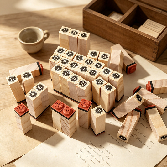 Basic Journal Wooden Stamp Set