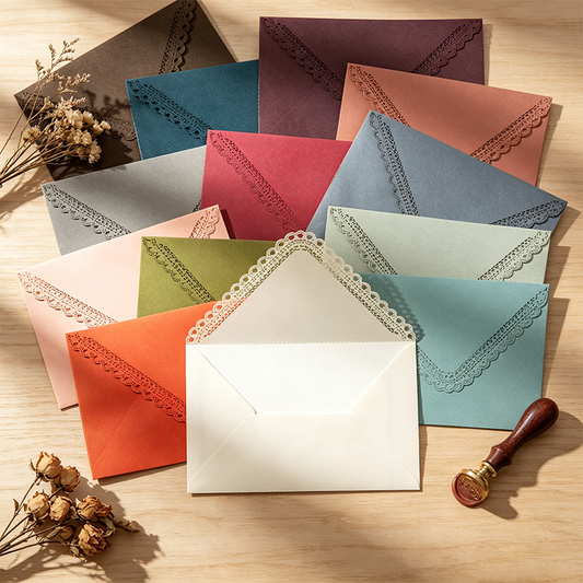 Lace Trim Color Envelopes
