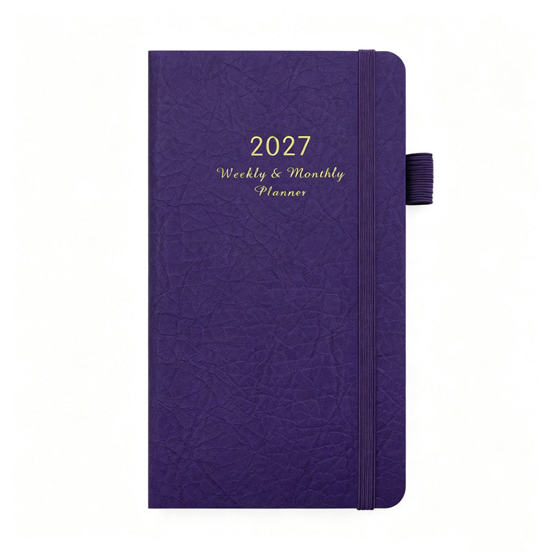 2027 Weekly & Monthly Planner – Compact Hardcover Agenda