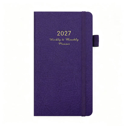 2027 Weekly & Monthly Planner – Compact Hardcover Agenda