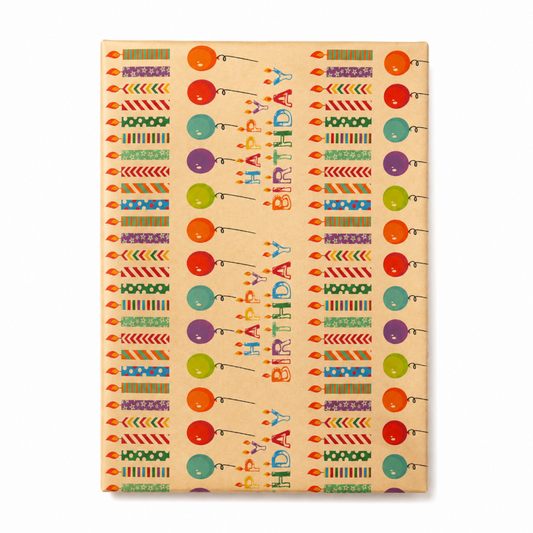 5 Birthday Decorative Gift Wrapping Paper
