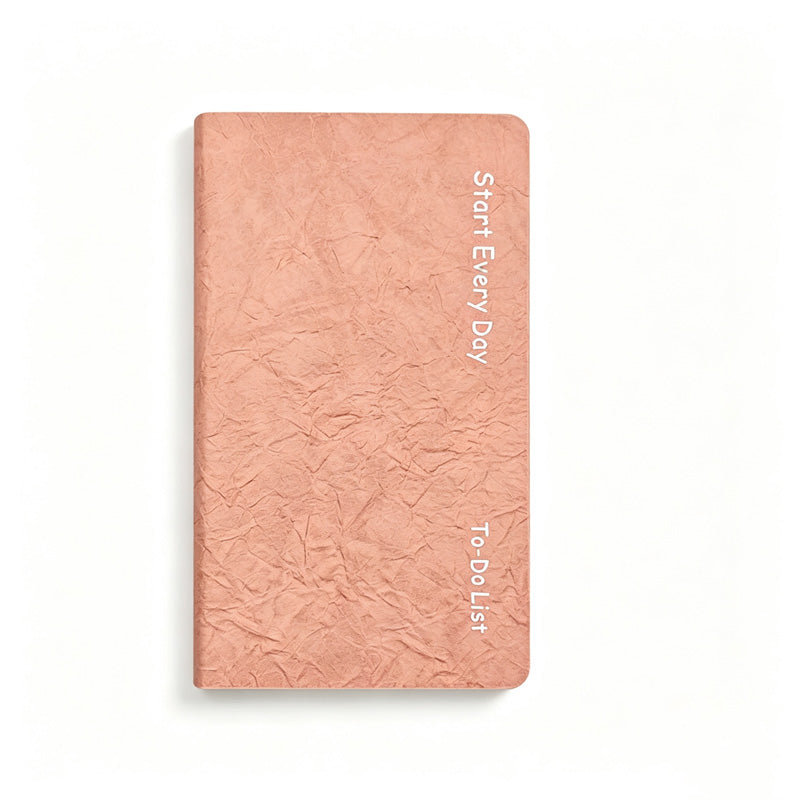 Wrinkled PU Daily Planner Notebook
