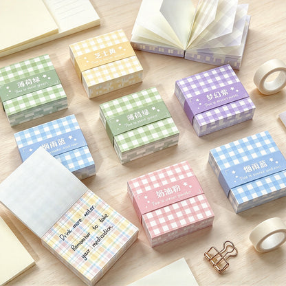 Plaid Grid Memo Pad